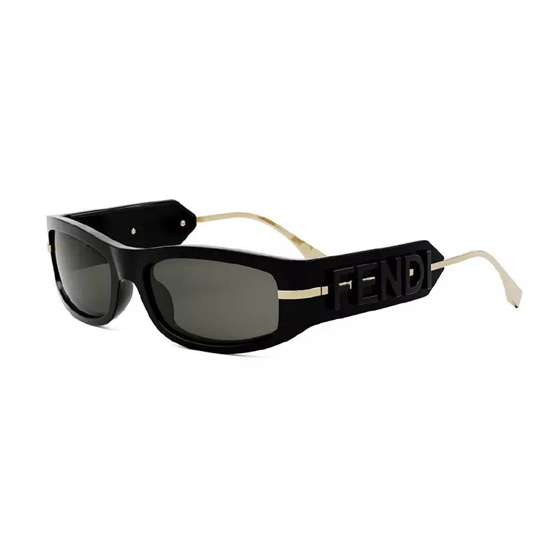Oval Full Rim, Shiny Black Frame and Smoke Lens