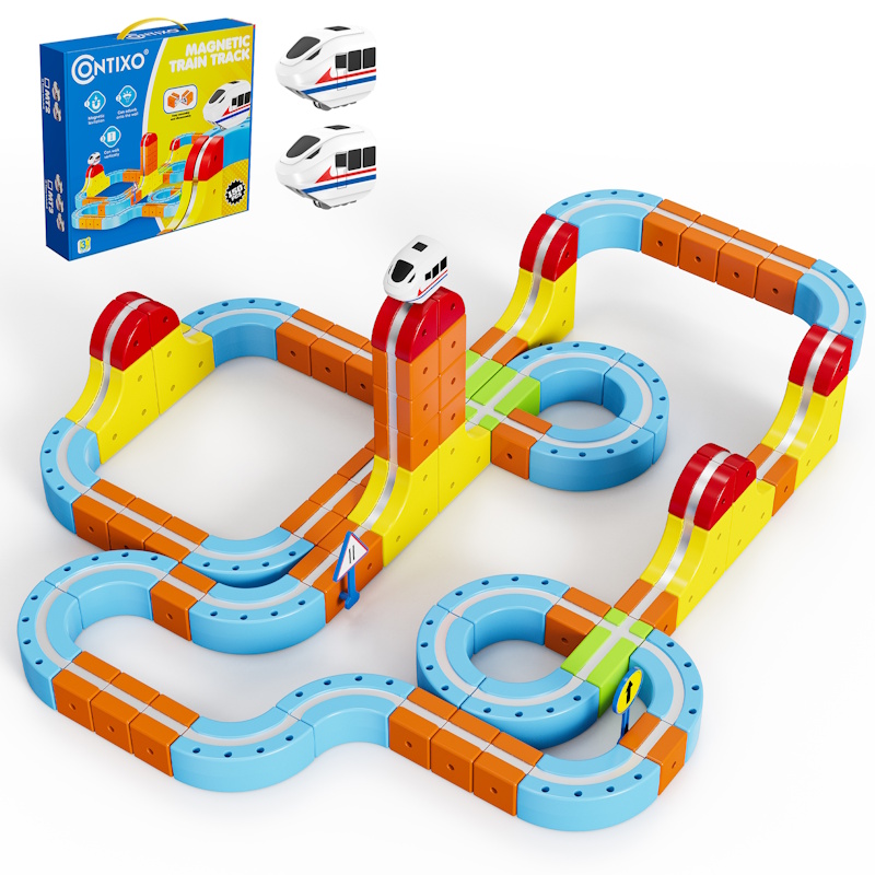 150pc Magnetic Train Track Set