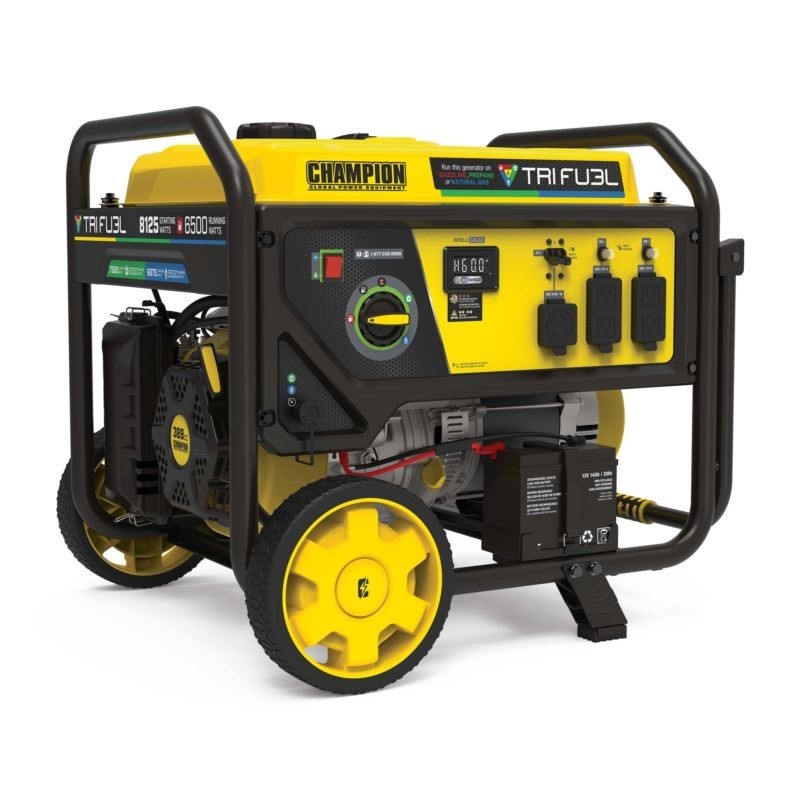 6500W Electric Start Tri Fuel Generator with CO Shield