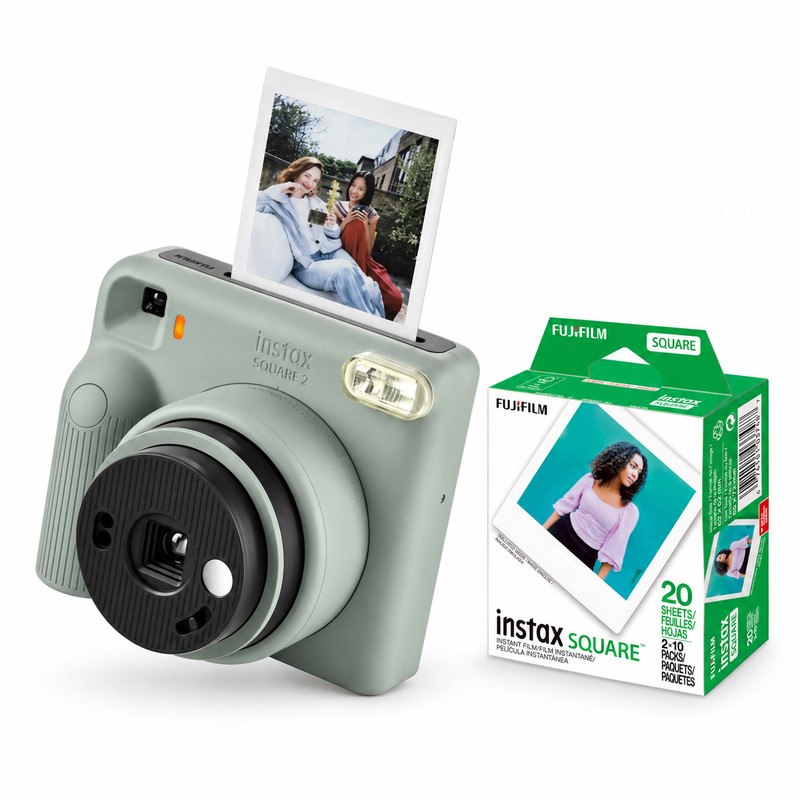 Blue Instax Square 2 with Film