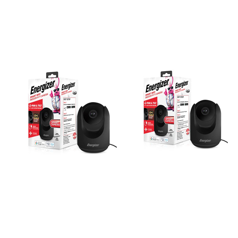 Black Set of 2 Smart 2K Indoor Cameras
