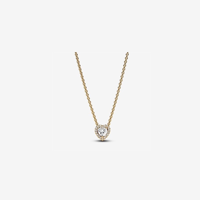 Sparkling Heart Collier Necklace