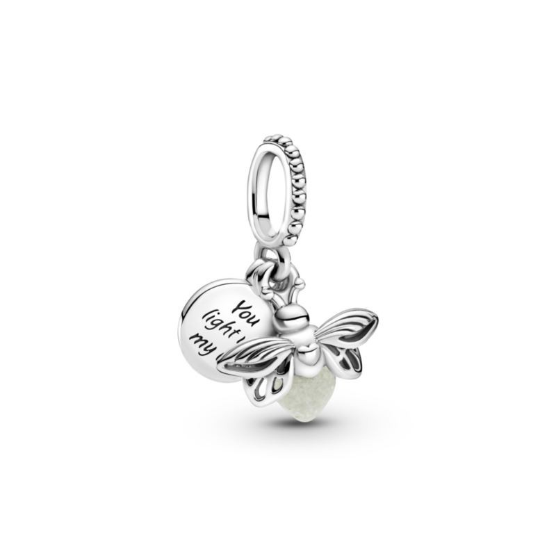 Glow-in-the-dark Firefly Dangle Charm Green