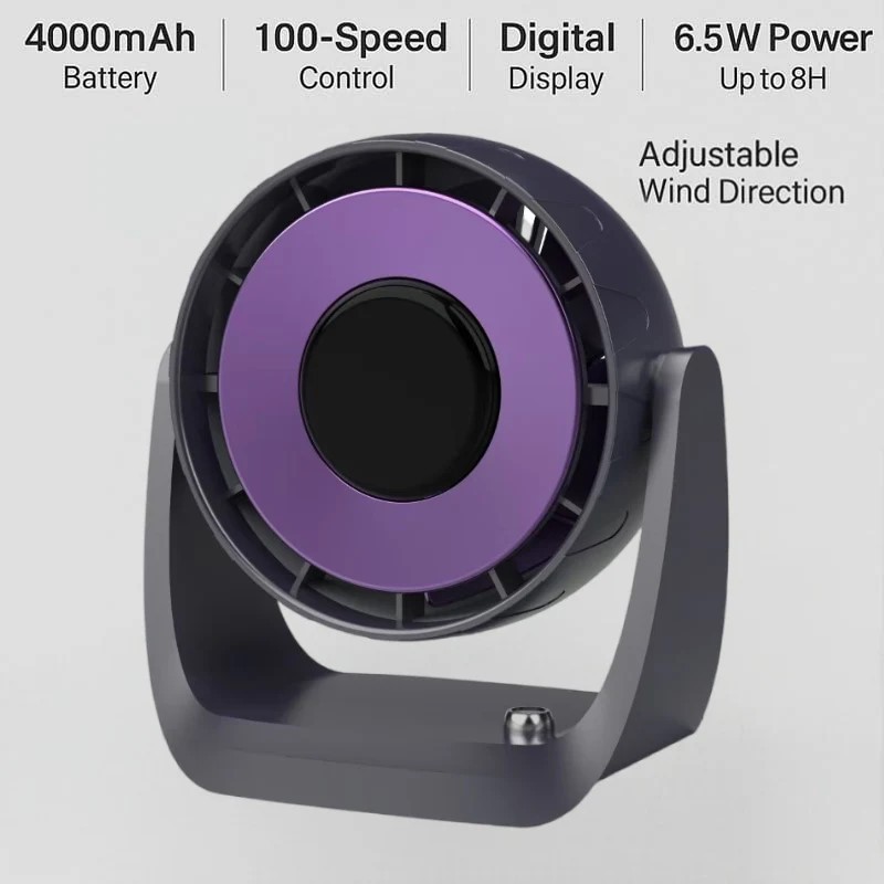 Turbo Yoga Fan Precision 100-Speed Digital Cooling