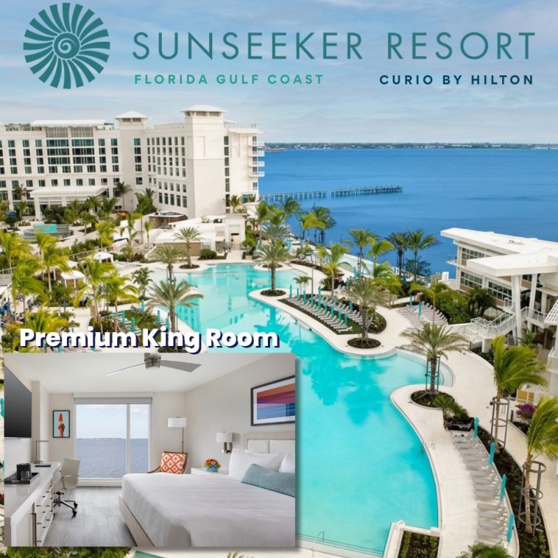Charlotte Harbor Florida 5 Night Stay -Premium King Room Plus 1250 Dollar Resort Credit