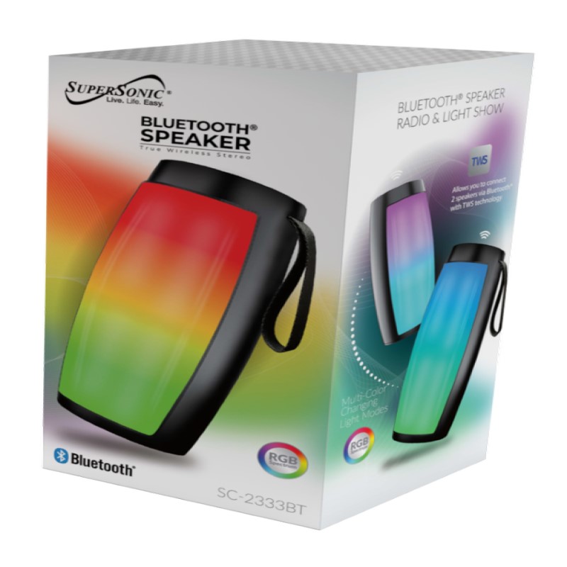 Portable Bluetooth Speaker with Light Show