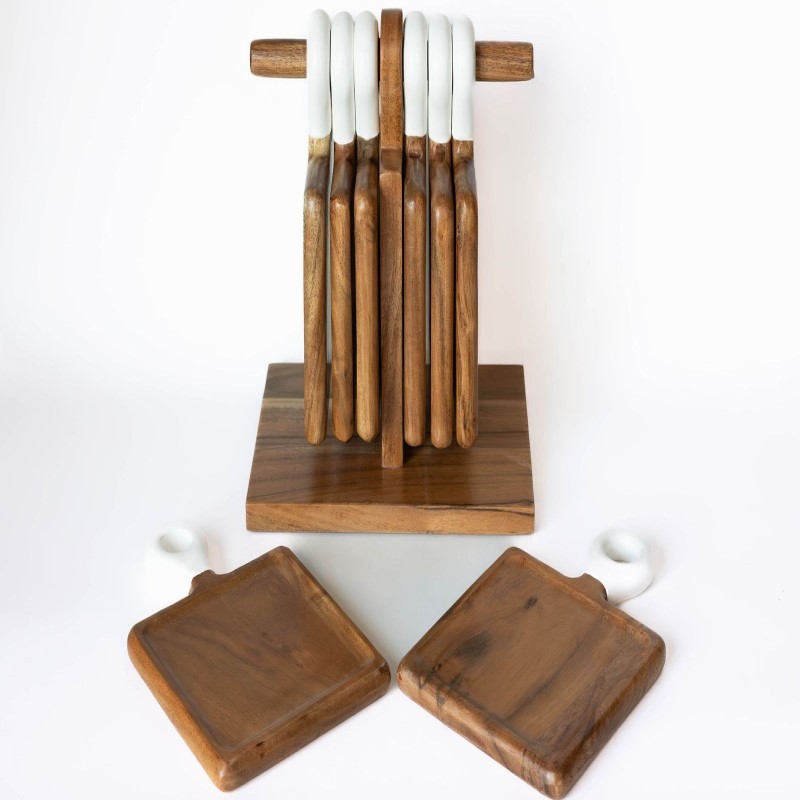 W&W Acacia Set of 8 MN Charcuterie Board