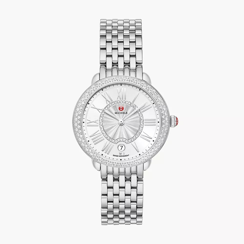 Michele Serein Mid Stainless Steel Diamond