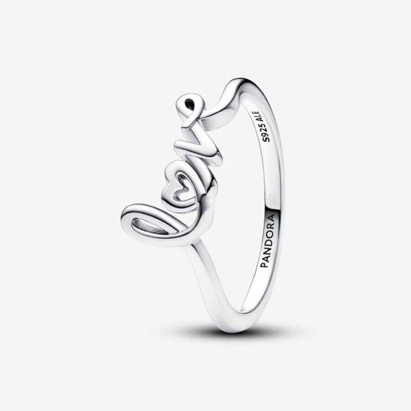 Handwritten Love Ring, Size 9