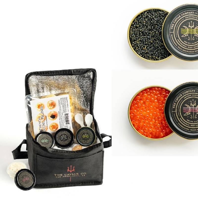 1 oz Hackleback Caviar & 1 oz Smoked Trout Roe