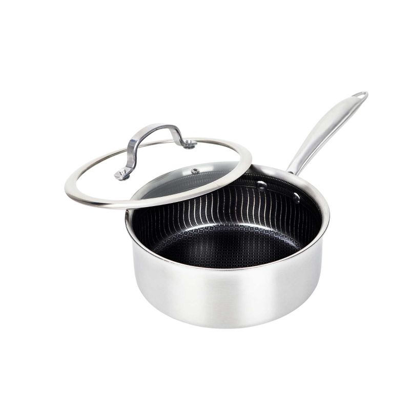 2.2-QT Saucepan w/Glass Lid - SS