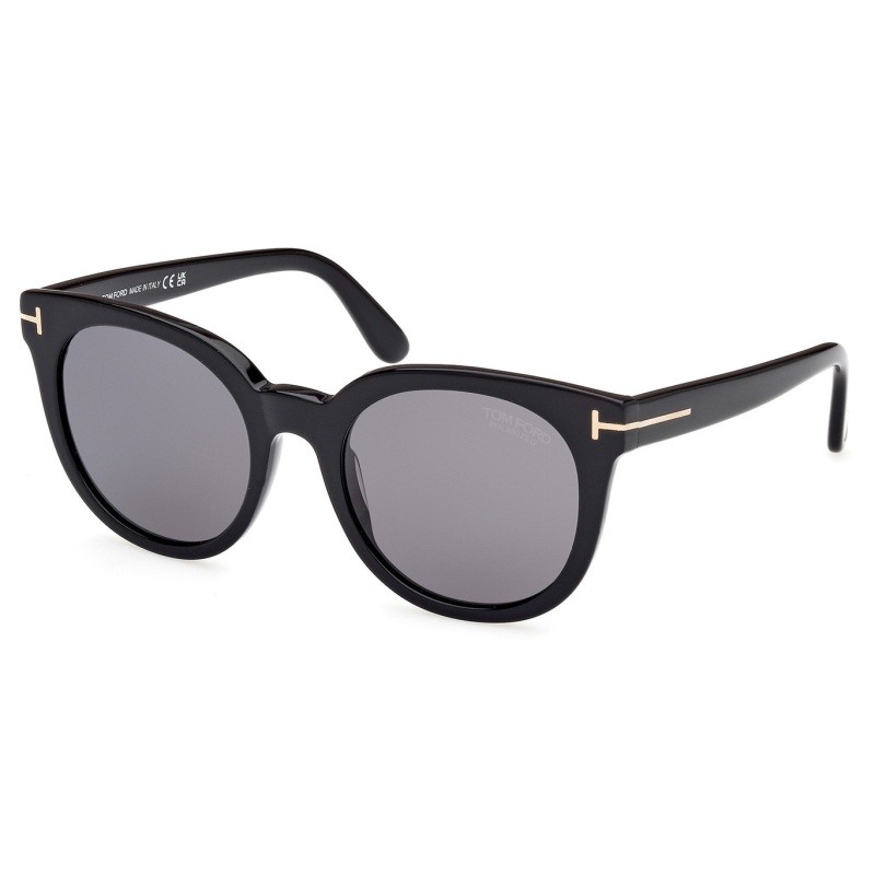 Tom Ford Moira Polarized Smoke Cat Eye Ladies Sunglasses