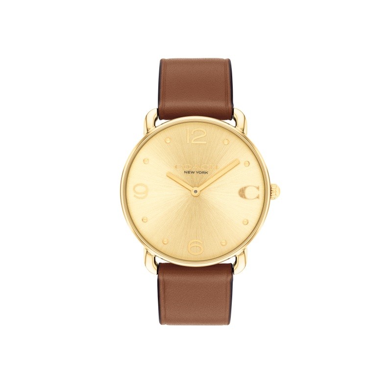 Elliot 36mm GP Case Saddle Leather Strap Sunray Dial