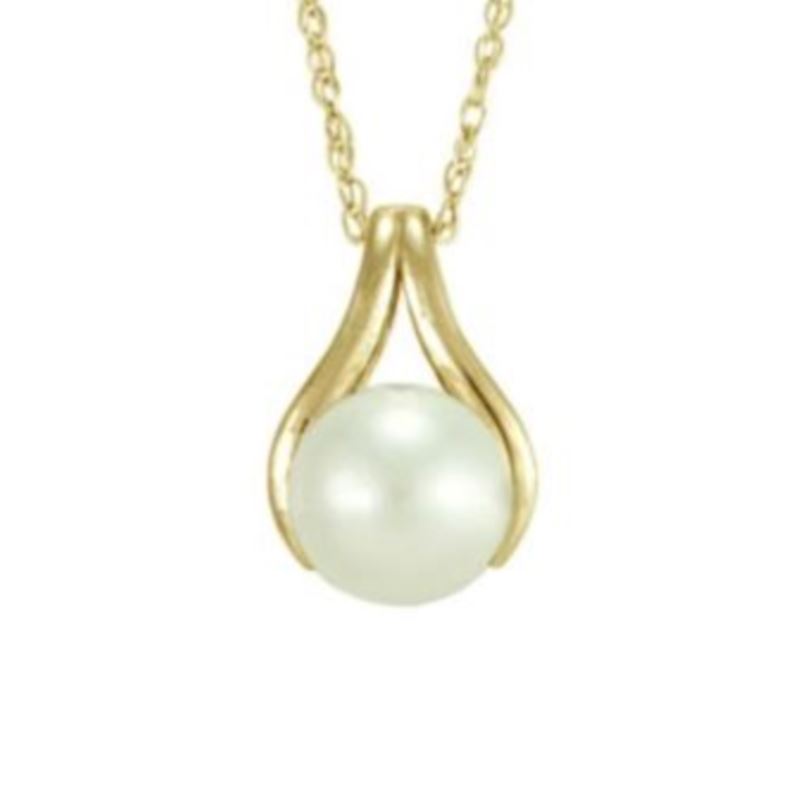 Reverse V Style Drop Necklace - (Yellow Gold)