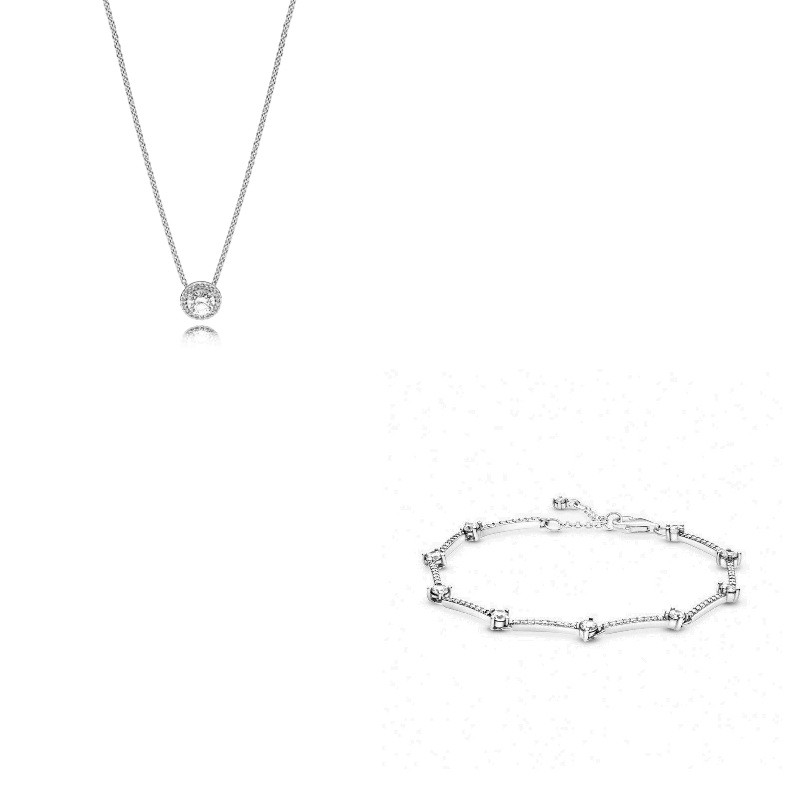 Sparkling Pavé Bars Bracelet - Sparkling Necklace