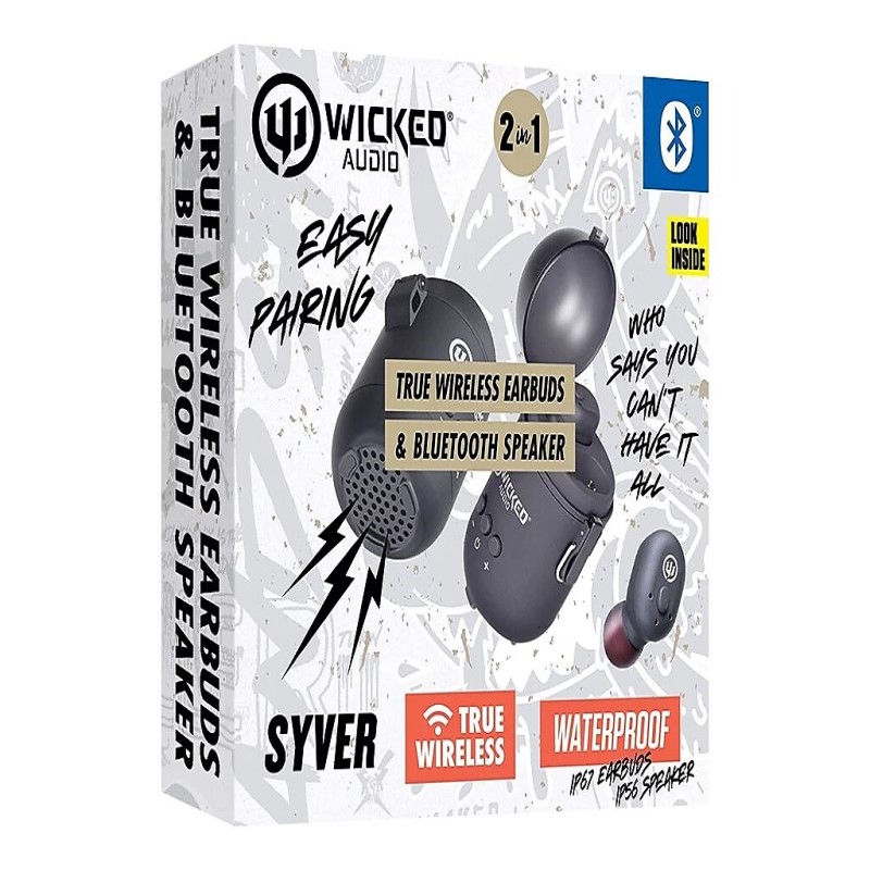 Syver True Wireless BT Speaker & Earbud Combo