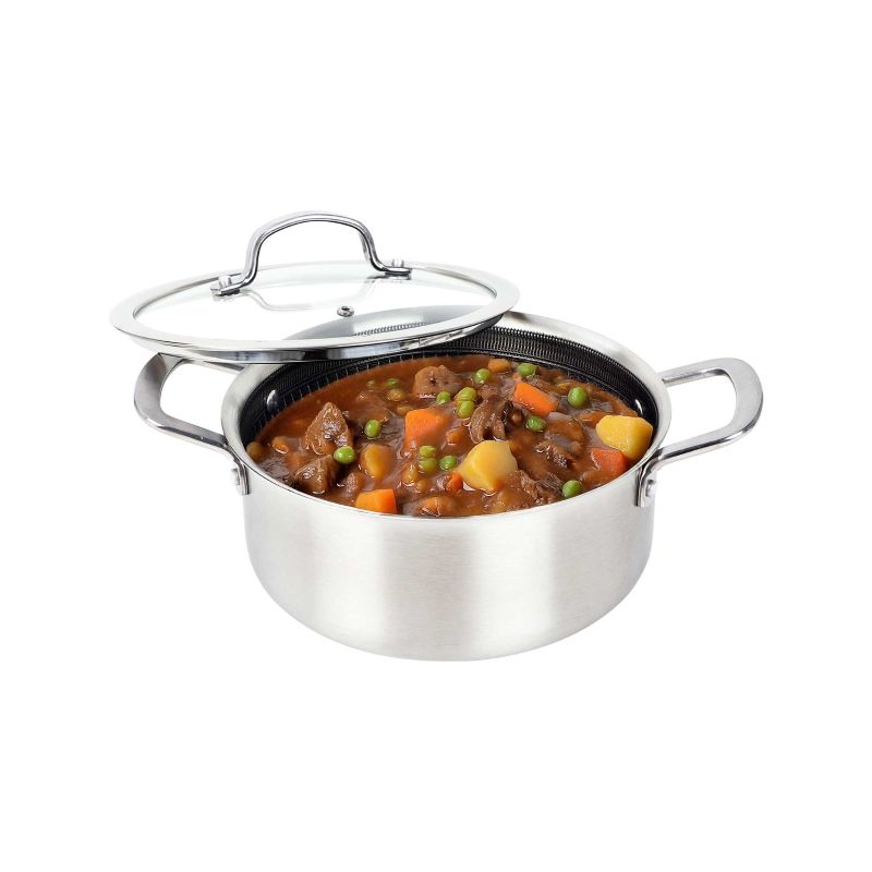 4-QT Dutch Oven w/Glass Lid - SS