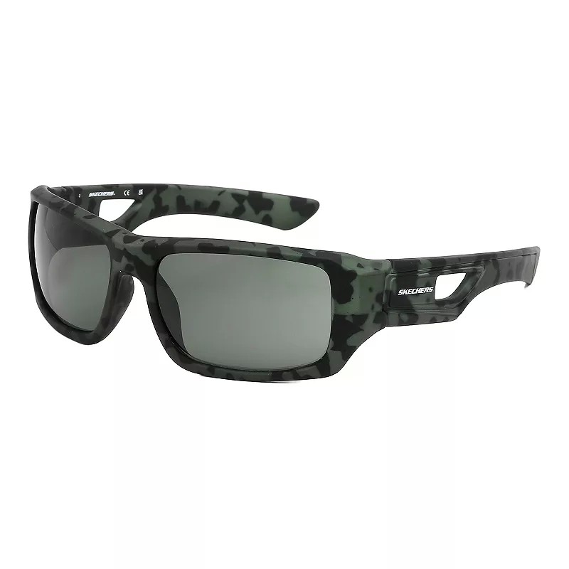 Skechers dark green Rectangular Sunglasses