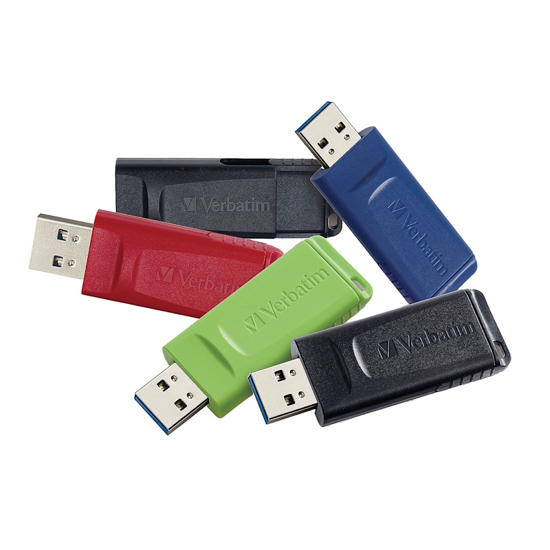32GB Store 'n' Go USB Flash Drive – 5pk – Assorted