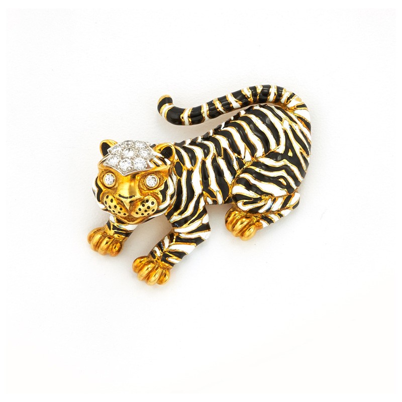 Tiger Brooch